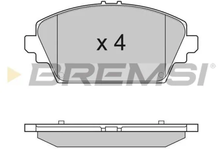 Гальмівні колодки пер. Nissan Primera 02- (TRW) BREMSI BP2945