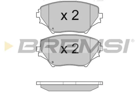 Гальмівні колодки пер. Toyota RAV4 94-05 (sumitomo) BREMSI BP2993
