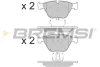 Гальмівні колодки пер. BMW 5(E60)/7(E65) 02-10 (ATE) (155,1x68,5x20,3) BREMSI BP3073 (фото 1)