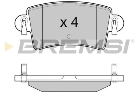 Гальмівні колодки зад. Master/Movano 00- BREMSI BP3074