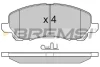Гальмівні колодки пер. Lancer VIII/Outlander II/Peugeot 4008 08- (AKEBONO) BREMSI BP3080 (фото 1)