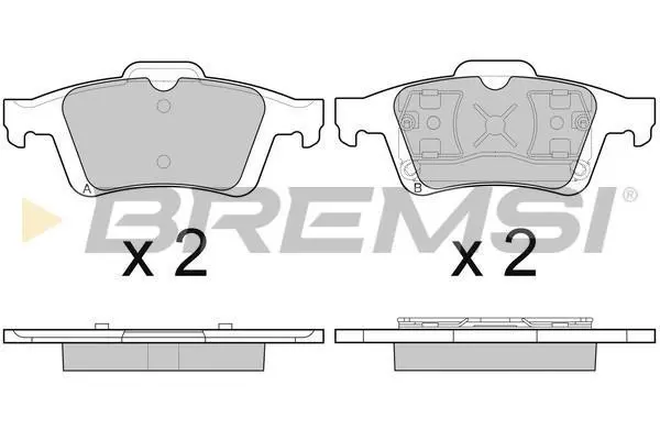 Гальмівні колодки зад. Ford Focus II/C-Max 03-12 (ATE) BREMSI BP3091 (фото 1)