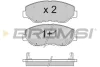 Гальмівні колодки пер. Honda Accord 03-08/CR-V 01-06 (akebono) BREMSI BP3117 (фото 1)
