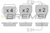 Гальмівні колодки пер. Audi A6 C5 97-/A8 D2 94- (Lucas) BREMSI BP3122 (фото 1)