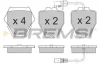 Гальмівні колодки пер. Audi A6 97-05/VW Passat 96-05 (TRW) BREMSI BP3151 (фото 1)