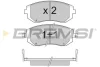 Гальмівні колодки пер. Subaru Impreza 02-/Forester 02- (akebono) BREMSI BP3158 (фото 1)
