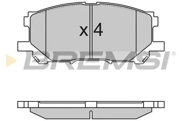 Гальмівні колодки пер. Lexus RX 03-08 (sumitomo) BREMSI BP3168 (фото 1)