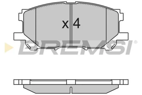 Гальмівні колодки пер. Lexus RX 03-08 (sumitomo) BREMSI BP3168