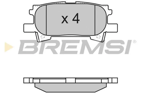 Гальмівні колодки зад. Lexus RX 03-08 (sumitomo) BREMSI BP3169 (фото 1)