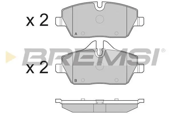 Гальмівні колодки пер. BMW 1(E81/E87)/MINI 06- (TRW) BREMSI BP3195 (фото 1)
