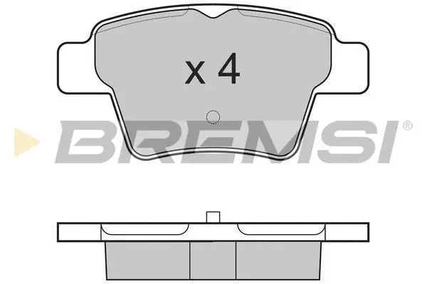 Гальмівні колодки зад. Peugeot 207/307/Citroen C4 06- (Bosch) BREMSI BP3198 (фото 1)
