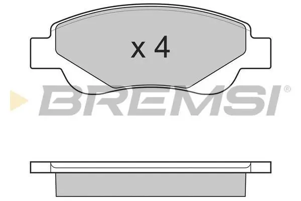 Гальмівні колодки пер. Peugeot 107/Citroen C1 05- (Bosch) BREMSI BP3225 (фото 1)