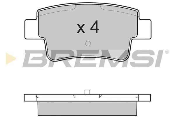 Гальмівні колодки задн. Opel Corsa 06-14 (BOSCH) BREMSI BP3228 (фото 1)