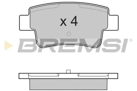 Гальмівні колодки задн. Opel Corsa 06-14 (BOSCH) BREMSI BP3228