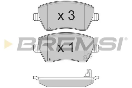 Гальмівні колодки пер. Suzuki Swift 05- (TRW) BREMSI BP3248