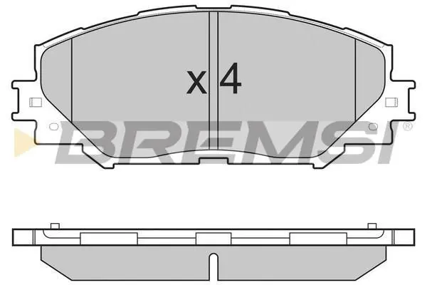 Гальмівні колодки пер. Toyota RAV4 06- (139,1x56x17,5) BREMSI BP3251 (фото 1)