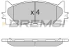 Гальмівні колодки пер. Toyota Avalon/Camry/Lexus ES 05- (Akebono) BREMSI BP3253 (фото 1)
