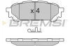 Гальмівні колодки зад. Subaru Impreza 00-07 (akebono) BREMSI BP3270 (фото 1)
