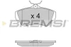 Гальмівні колодки зад. Scudo/Expert 07- BREMSI BP3284 (фото 1)