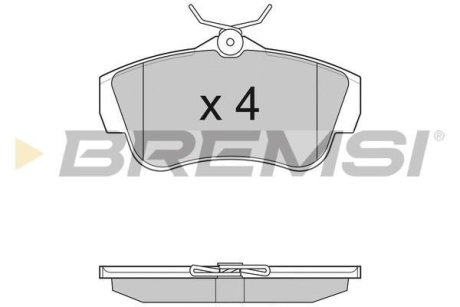 Тормозные колодки зад. Scudo/Expert 07- BREMSI BP3284