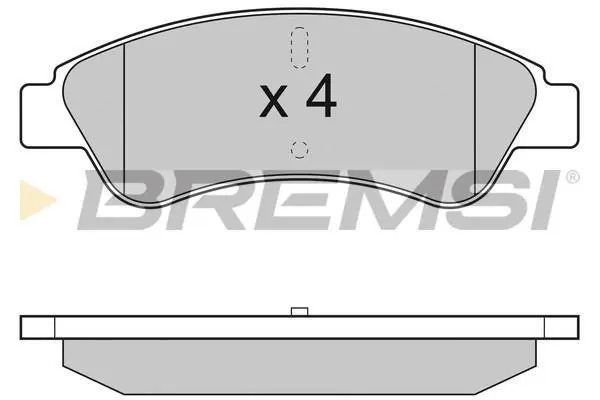 Гальмівні колодки Boxer/Ducato/Jumper (06-21) BREMSI BP3286 (фото 1)