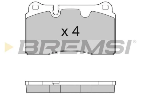 Гальмівні колодки пер. VW Touareg 02- (brembo) BREMSI BP3289