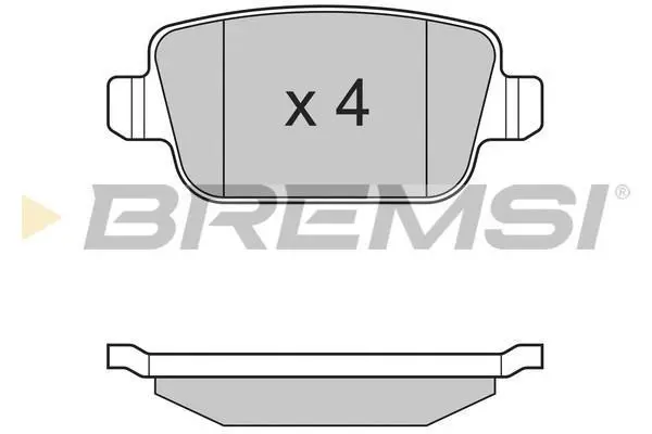 Гальмівні колодки зад. Kuga 08-/Mondeo 07- BREMSI BP3300 (фото 1)