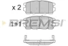 Гальмівні колодки зад. Chevrolet Captiva 06- (akebono) BREMSI BP3304 (фото 1)
