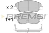 Гальмівні колодки пер. Hyundai Santa FE 06-/Kia Sorento II 09- (Mando) BREMSI BP3313 (фото 1)