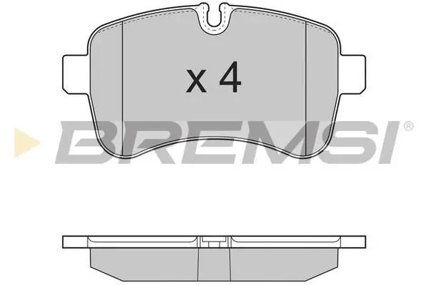 Гальмівні колодки зад. Iveco Daily 06-14 (brembo) BREMSI BP3315 (фото 1)