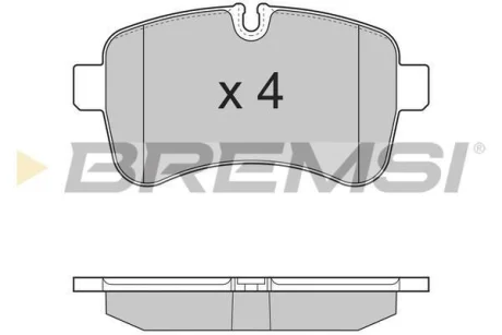 Гальмівні колодки зад. Iveco Daily 06-14 (brembo) BREMSI BP3315
