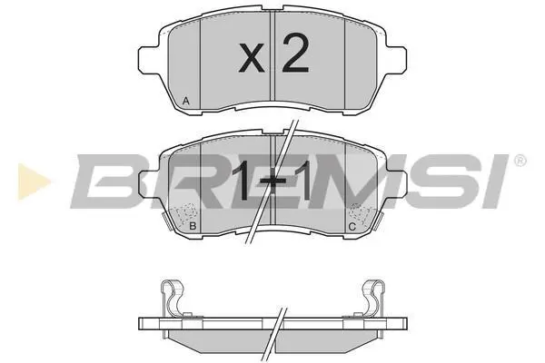 Гальмівні колодки пер. Ford Fiesta VI 08- (TRW) BREMSI BP3316 (фото 1)
