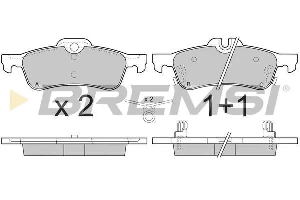 Гальмівні колодки зад. Toyota Yaris 05-20 (ATE) BREMSI BP3320 (фото 1)