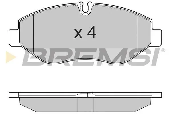 Гальмівні колодки пер. Daily 06- BREMSI BP3324 (фото 1)