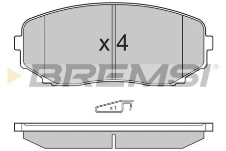 Гальмівні колодки пер. Mazda CX-7/CX-9 07- (sumitomo) BREMSI BP3332