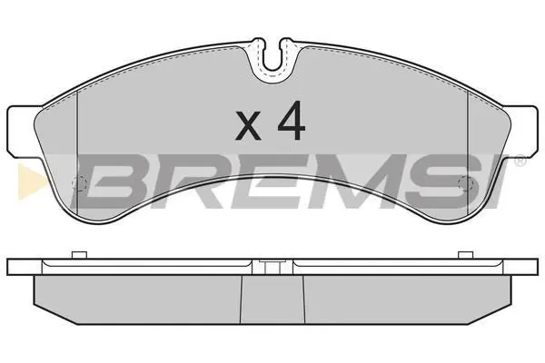 Гальмівні колодки зад. Daily 06- (BREMBO) BREMSI BP3365 (фото 1)