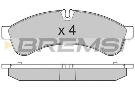 Гальмівні колодки зад. Daily 06- (BREMBO) BREMSI BP3365