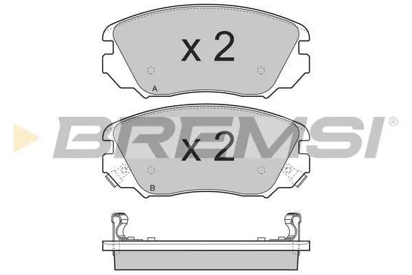 Гальмівні колодки пер. Opel Insignia/Saab 9-5 08- (Mando) BREMSI BP3376 (фото 1)
