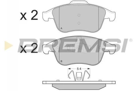 Гальмівні колодки пер. Megane III 08-/Scenic 09- (ATE) BREMSI BP3383
