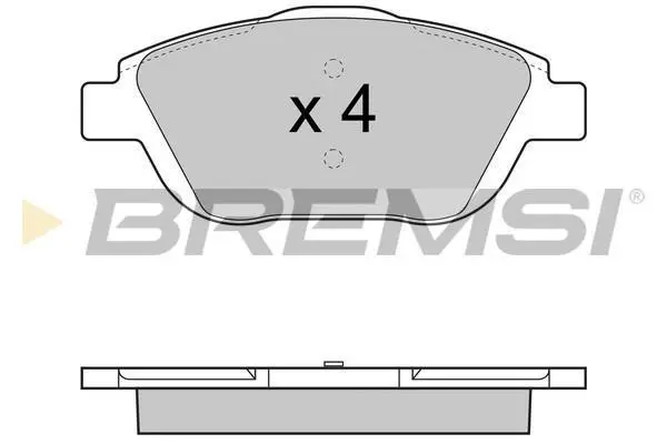 Гальмівні колодки пер. Citroen C3/DS3 09- (Bosch) BREMSI BP3428 (фото 1)