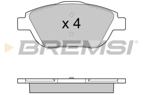 Гальмівні колодки пер. Citroen C3/DS3 09- (Bosch) BREMSI BP3428