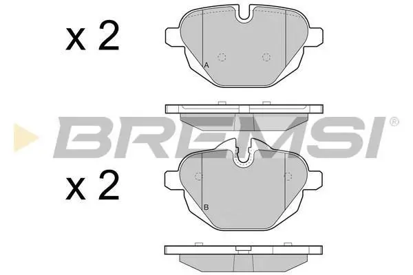 Гальмівні колодки зад. BMW 5 (F10)/X3 (F25) 10- (TRW) BREMSI BP3449 (фото 1)