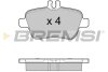 Гальмівні колодки зад. Mercedes Benz C117/W176/W246 BREMSI BP3469 (фото 1)
