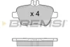 Гальмівні колодки зад. Mercedes Benz C117/W176/W246 BREMSI BP3469 (фото 1)