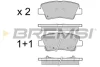 Гальмівні колодки зад. Hyundai i30/i40 11-/Kia Ceed 12- (akebono) BREMSI BP3471 (фото 1)