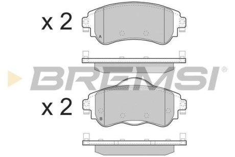 Тормозные колодки пер. Citroen C4 II 09- (TRW) BREMSI BP3491
