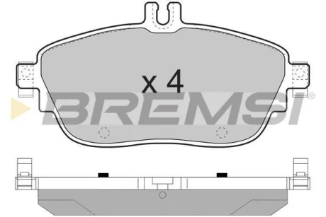 Гальмівні колодки пер. MB A-CLASS/B-CLASS 12-/Infiniti QX30 15- BREMSI BP3496