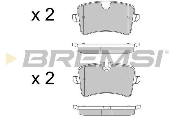 Гальмівні колодки зад. Audi A8 09- BREMSI BP3502 (фото 1)