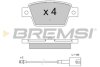 Гальмівні колодки зад. Alfa Romeo Mito/Fiat Bravo 99- BREMSI BP3511 (фото 1)