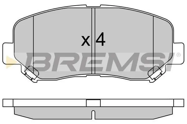 Гальмівні колодки пер. Mazda CX-5 11- Akebono BREMSI BP3535 (фото 1)
